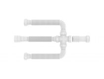 KIT CONEXAO C/SIFAO TUBO EXTENSIVO BRANCO P/CUBA TRIPLO KIT CONEXAO C/SIFAO TUBO EXTENSIVO BRANCO P/CUBA TRIPLO