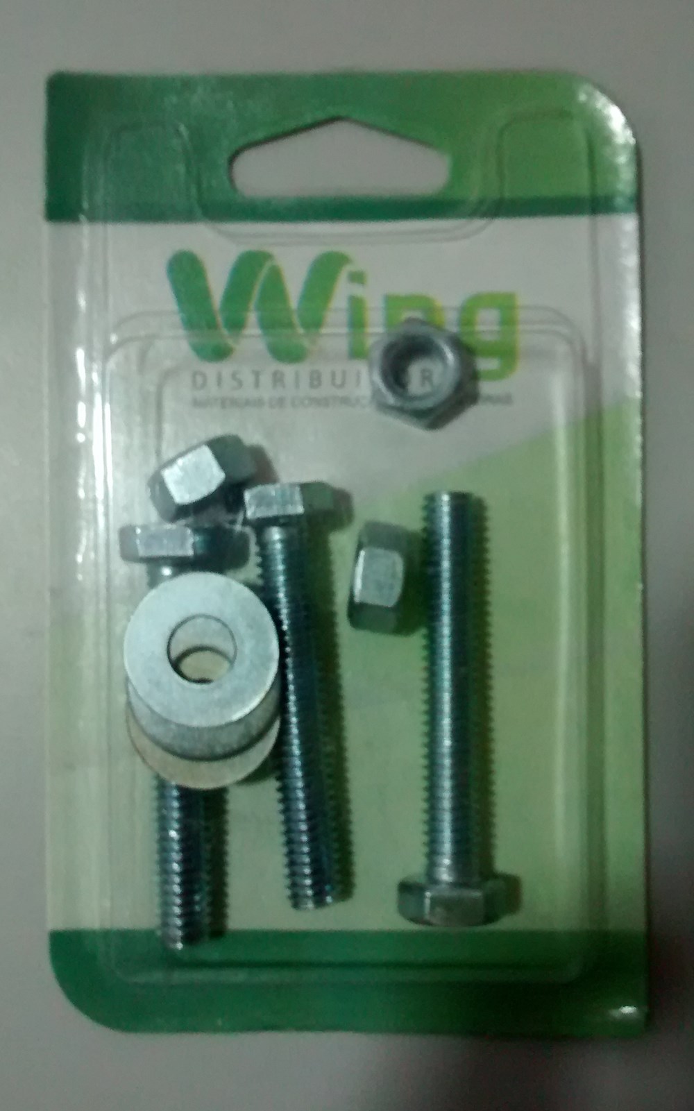 CARTELA PARAFUSO SEXT 5/16X2.1/2 C/PORC E AR KIT23 CARTELA PARAFUSO SEXT 5/16X2.1/2 C/PORC E AR KIT23