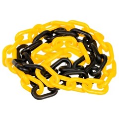 CORRENTE PLAST 08MM AMARELO/PRETA C/10M VD IMP