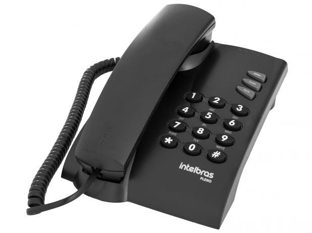 TELEFONE PLENO PRETO INTELBRAS TELEFONE PLENO PRETO INTELBRAS