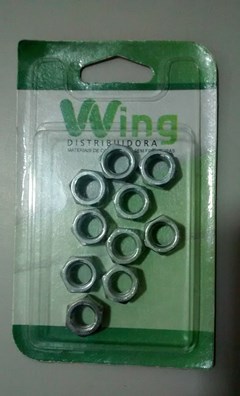CARTELA PORCA SEXT GALVANIZA 3/8” KIT 118