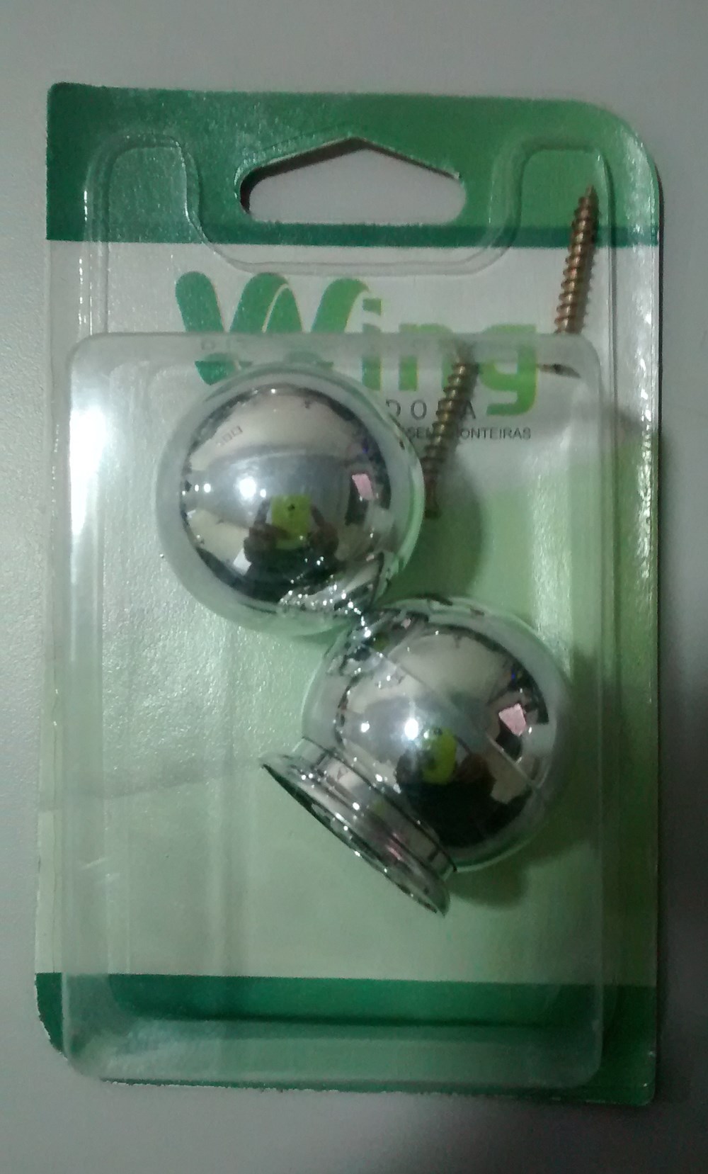 CARTELA PUX BOLA CROMADO 2U C/PAR KIT260 CARTELA PUX BOLA CROMADO 2U C/PAR KIT260