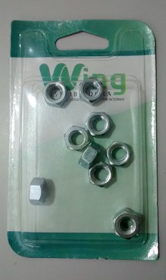 CARTELA PORCA SEXT GALVANIZA 5/16” KIT 117