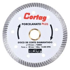 DISCO DIAMANTADO PORCELANATO 110MM CORTAG