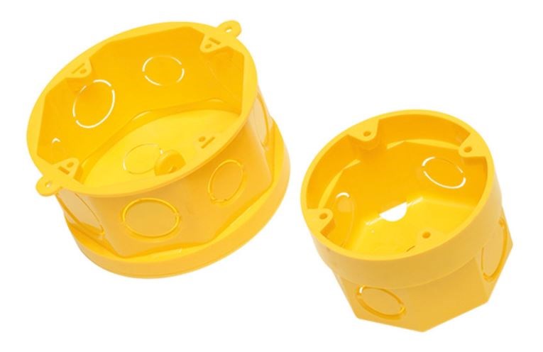 CAIXA PLASTICA 4X4 OCTOGONAL AMARELA AMANCO CAIXA PLASTICA 4X4 OCTOGONAL AMARELA AMANCO