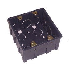 CAIXA PLASTICA 4X4 QUADRADO 3005 PRETO ROMAZI