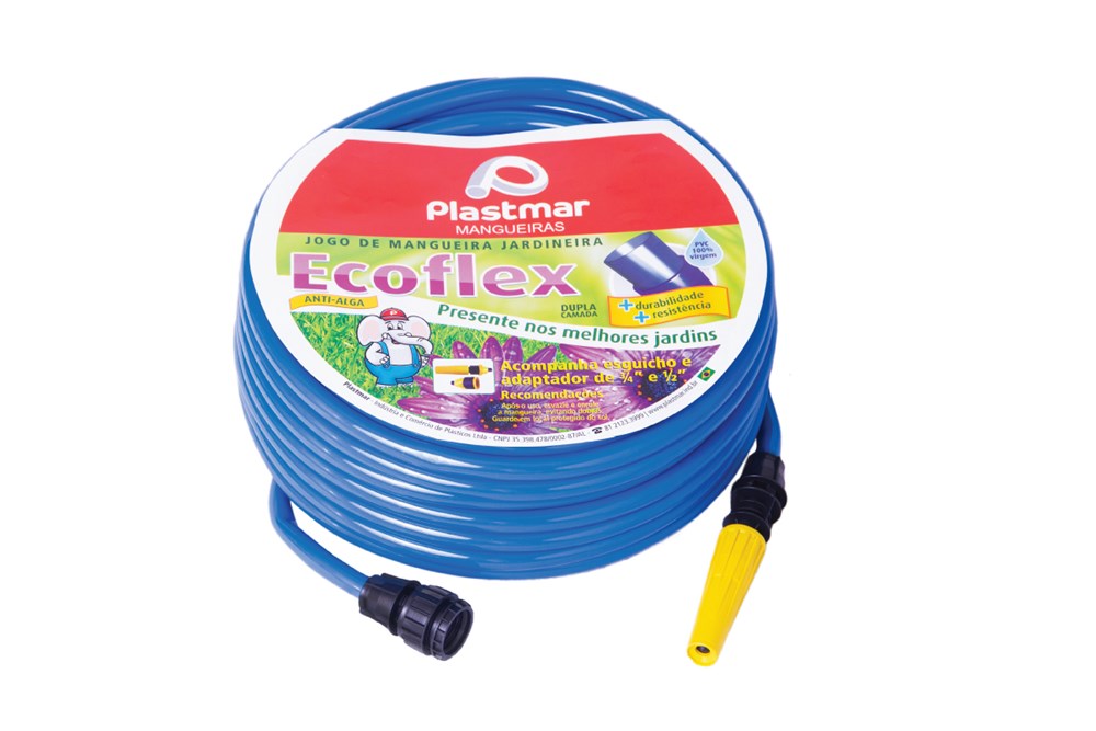 MANGUEIRA ECOFLEX 3/4X2,00MM AZUL PLASTMAR MANGUEIRA ECOFLEX 3/4X2,00MM AZUL PLASTMAR
