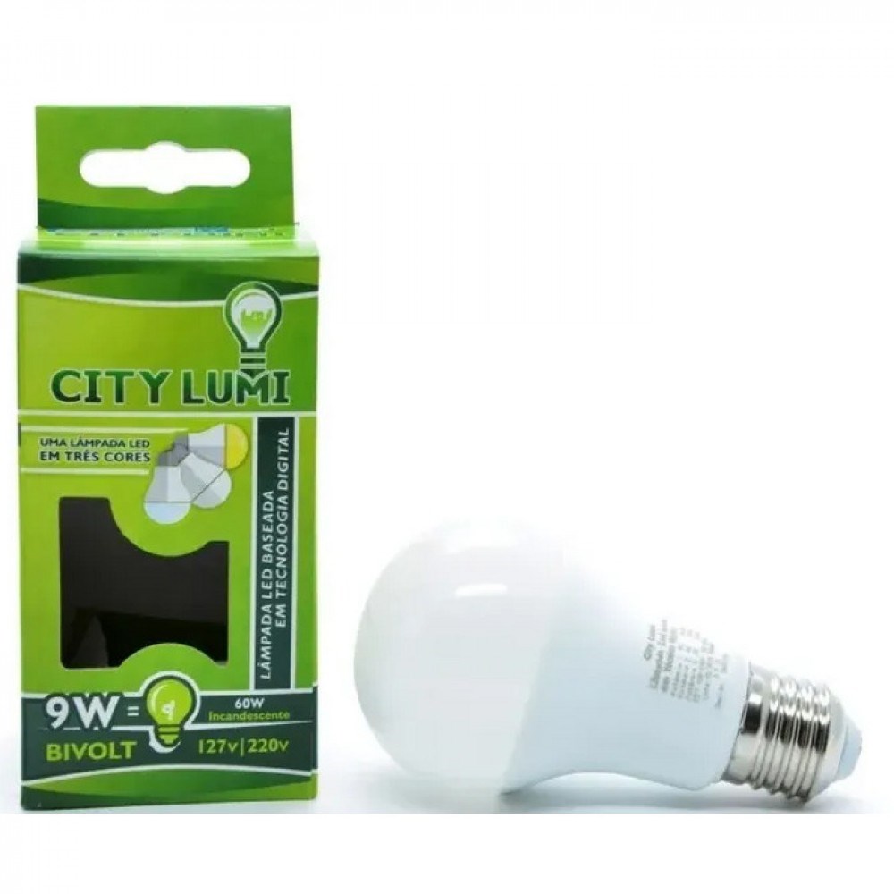 LAMPADA LED 9W CORES CITY LUMI LAMPADA LED 9W CORES CITY LUMI