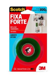 FITA DUPLA FACE FIXA FORTE 3M 19MMX2MT